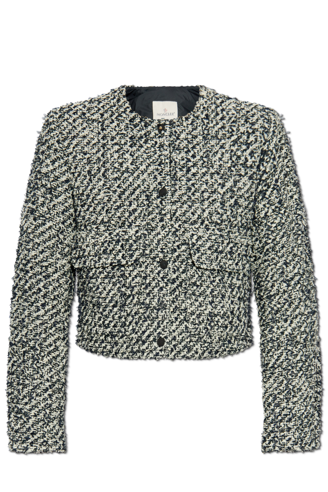 Navy blue Tweed down jacket Duphin Moncler - Vitkac AS